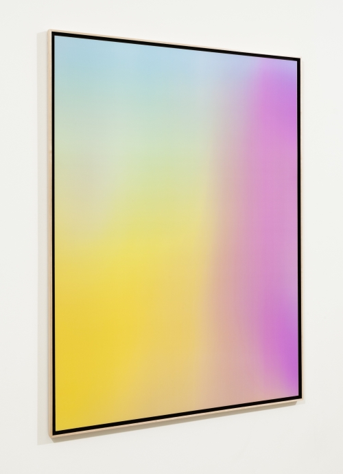 Rafaël Rozendaal. Into Time 14 04 06, 2014. Lenticular Painting, 47 x 63 in. Courtesy of the artist.